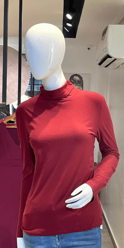 Red Turtle neck Top (UK 10 - GLT004)