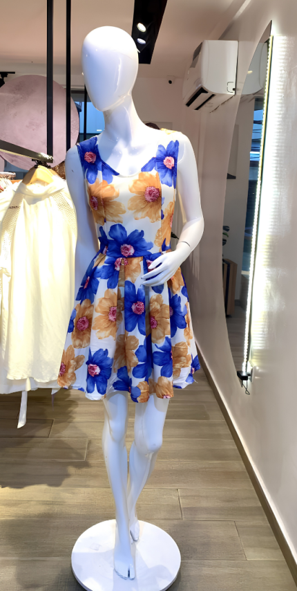 Blue Midi Dress (UK 8 - GLD0040)