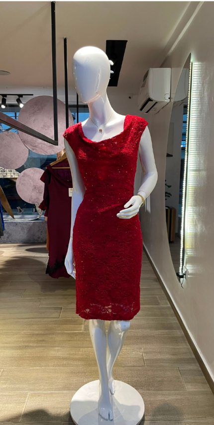 Red Glitter Dress (UK 10 - GLD0077)